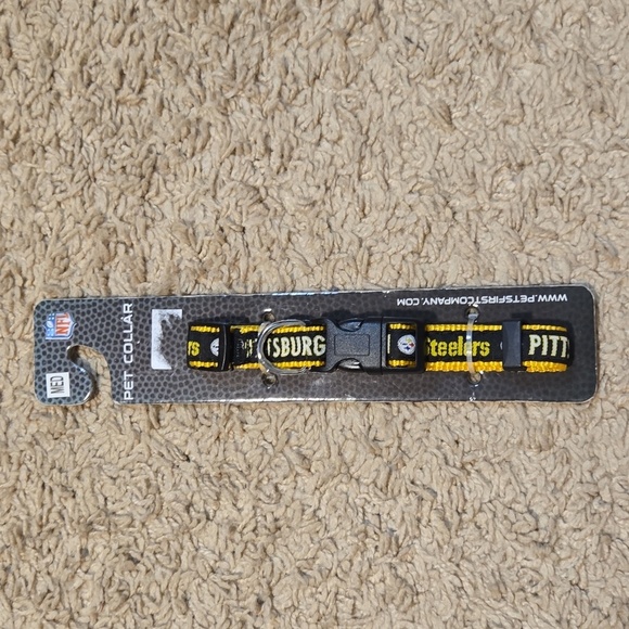 Pitssburg Steelers Dog Collar-‎ Size Medium - Picture 1 of 2